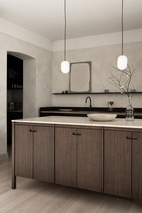 Travertine Deco Bowl Round beige