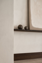 Travertine Deco Ball S grey