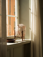 Prisma table Dark ash / Honeysuckle blush