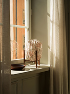 Prisma table Dark ash / Honeysuckle blush