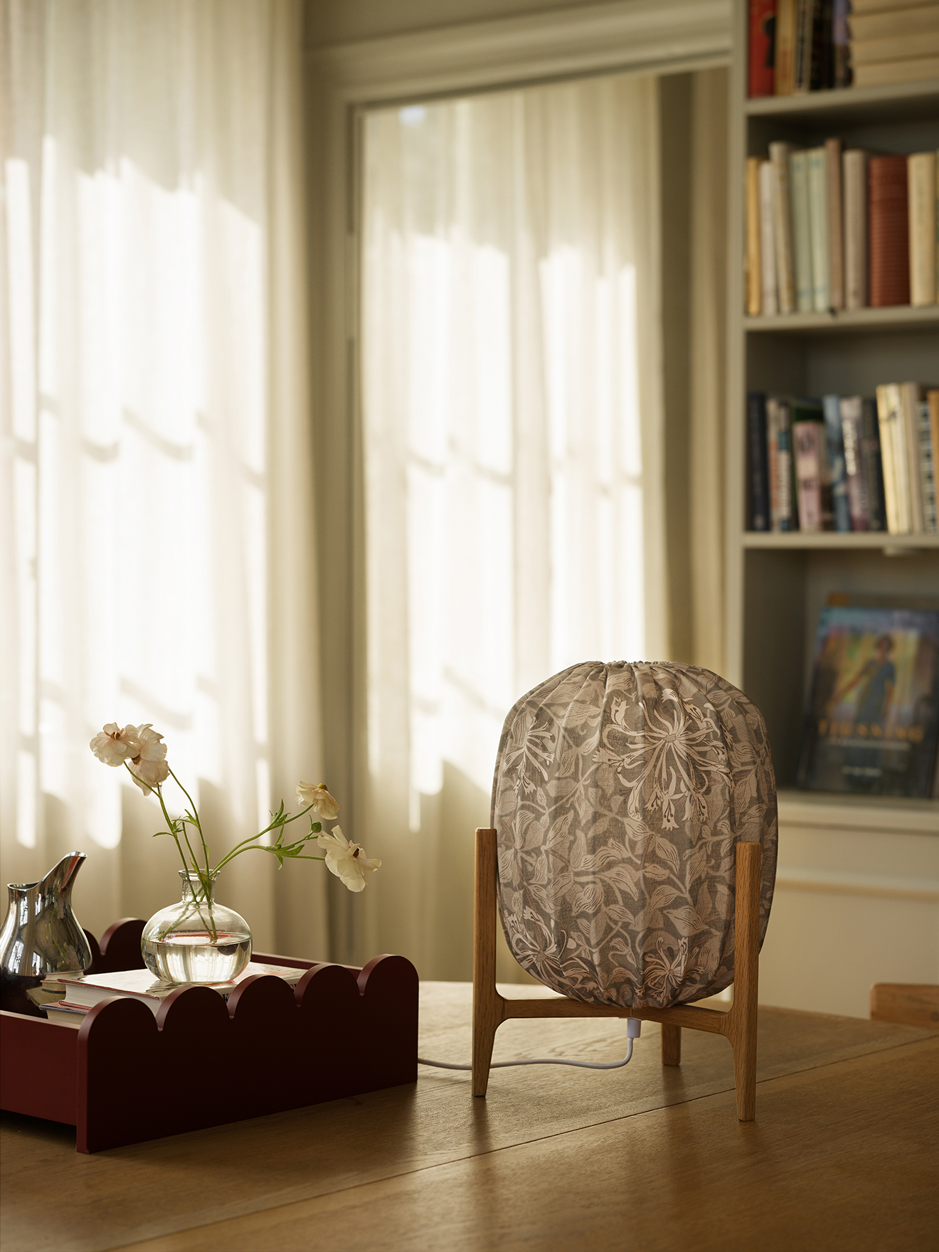 Prisma table Oak / Honeysuckle beige