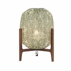 Prisma table Dark ash / African marigold green