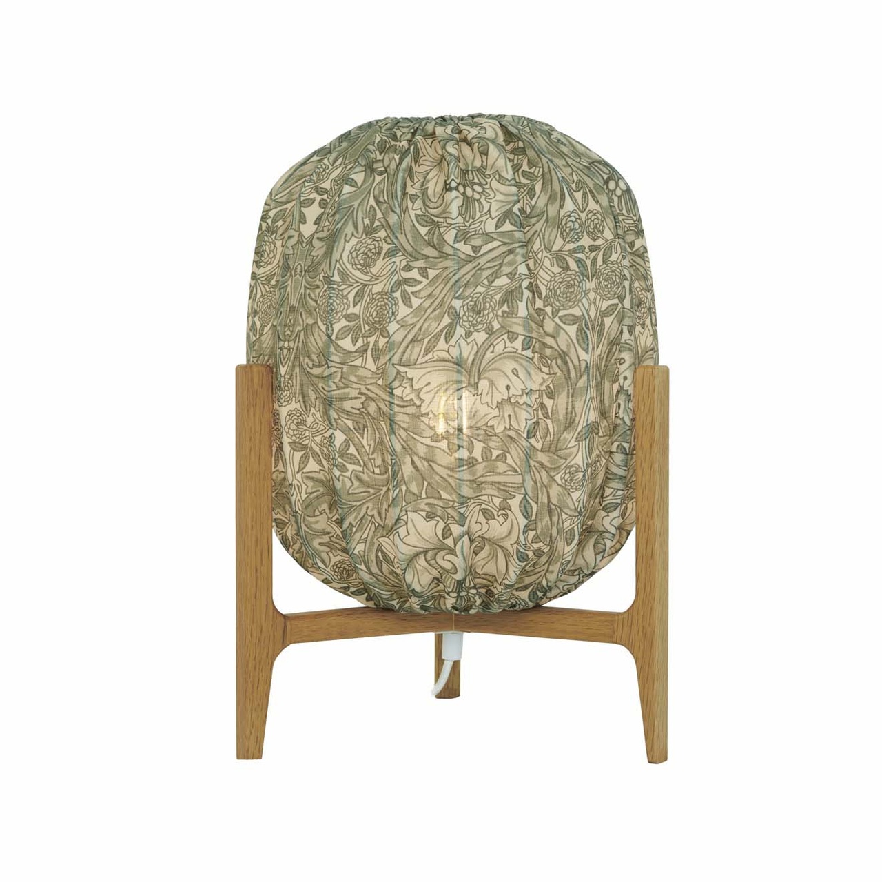 Prisma table Oak / African marigold green