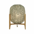 Prisma table Oak / African marigold green