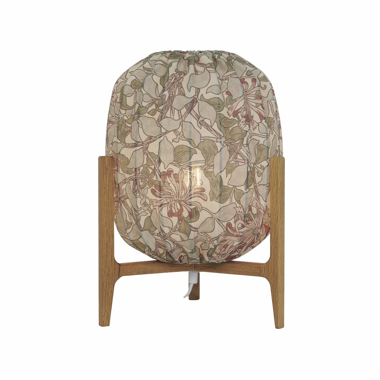 Prisma table Oak / Honeysuckle blush